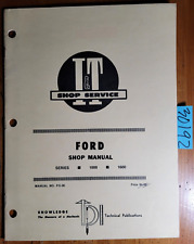 It Ford 1000 1600 Series Tractor Shop Service Manual Fo-36 1979