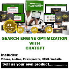 Search Engine Optimization With Chatgpt 20 Video Shorts Mp3s Ppt Html Site