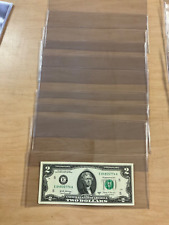 25 Banknotes Semi-rigid Sleeves Fit For Large Currency Notes Topload Holders Us