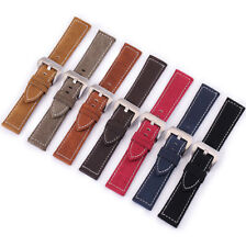 18mm 20mm 22mm 24mm Quick Fit Genuine Leather Watch Band Strap Matte