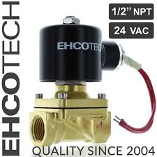 12 Npt 24v Ac Brass Electric Solenoid Valve 24-volt Ac Water Air Gas Viton Nc