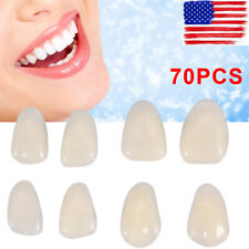 70pcs Ultra Thin Whitening Denture Patch Fake Teeth Gap Temporary Repair Veneers