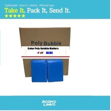 500 0000 4x6 Color Economy Poly Bubble Padded Envelopes Mailers Bag Blue