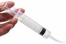 Disposable 12cc Irrigation Syringe With Curved Tip Dental Syringe For Oral Care