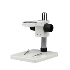 Amscope Microscope Flat Table Stand- 9 Inch Pillar 3 Focusing Rack Cast Steel