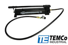 Temco Manual Hand Hydraulic Power Pack Pump 2 Stage 10000 Psi 122 In3 Capacity
