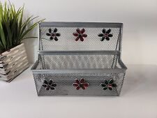 Desktop Organizer - Unique Artistic And Cool Bedazzlement - Hand Made