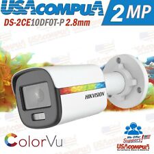 Hikvision 2mp Colorvu Ds-2ce10df3t-f Ir Dnrwdr Bullet Camera 2.8 Mm 00 Lux