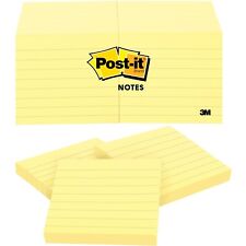 3m Post-it Notes Lined 3x3 100 Sheetspd 12pk Yellow 630ss