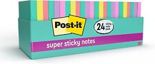 Post-it Super Sticky Pads In Miami Colors 3 X 3 Miami 70pad 24 Padspack
