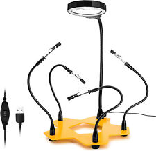 Kotto Led Lighted Magnifying 5 - Arm Third Hand Soldering Pcb Holder Tool