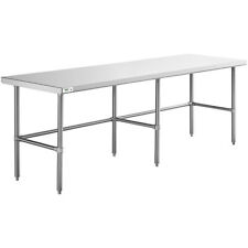 Pick Your Size 16 Gauge Stainless Steel Commercial Open Base Work Table No Shelf
