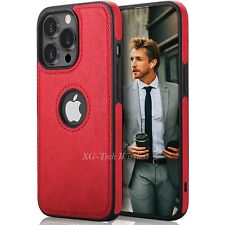 Shockproof Leather Luxury Case For Iphone 14 14 Plus 13 12 11 Pro Max Slim Cover