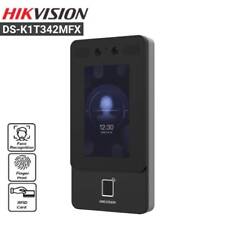 Hikvision 2mp Face Fingerprints Recognition Access Terminal Two Way Audio