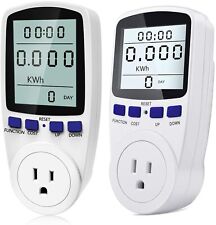 2x Digital Power Saving Energy Monitor Watt Volt Kwh Meter Electricity Analyzer