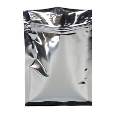 Silver Aluminum Bag Mylar Foil For Zip Bags Resealable Lock Pouches Pack Plastic