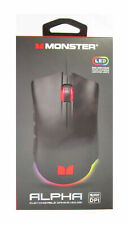 Monster Alpha 9.0 Rgb Wired Gaming Mouse Customizable Buttons Programmable Led