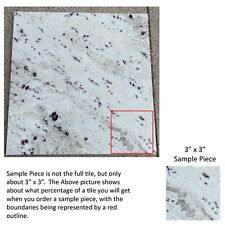 Tile Granite Remodel Stone Ruby White Floor Wall About 3x3 Sample Piece Ts-13b