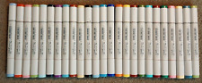 Copic Sketch Markers Dual Ended Lot Of 25 Wide Variety Of Colors