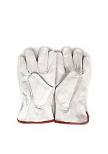 12 Pair Pack Goat Skin Grain Leather Drivers Work Safety Gloves Ppe Size S