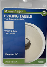 Monarch 1136 Two-line Pricemarker 3500 Pricing Labels 0.625x0.875 White 925084