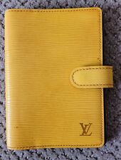 Auth Louis Vuitton Epi Agenda Organizerplanner Bi-fold Preowned Yellow