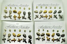 Wholesale Fashion Jewelry Lot Menwomen 36 Pairs 4 Card New Stud Earrings