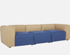 Hay Mags Soft Modular 3 Seater Sofa Beige Blue Free Shipping