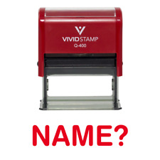 Name Self Inking Rubber Stamp