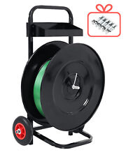 Black Heavy Duty Strapping Dispenser Banding Cart For Pet And Pp Strapping Roll