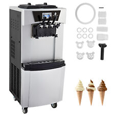 Vevor Commercial Soft Ice Cream Machine 3 Flavors Soft Serve Maker 20-30 Lh