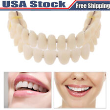 Snap On False Teeth Upper Lower Dental Veneers Dentures Tooth Cover Set Us