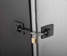 Computer Security Products Refrigerator Door Lock With Padlock Black