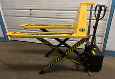 Wesco Electric High Lift Electric Power Hydraulic Pallet Truck. Used Surplus