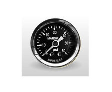 Marshall Gauge 0-60 Psi Fuel Oil Pressure Gauge Black 1.5 Diameter 18 Npt