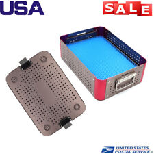 Aluminium Alloy Sterilization Tray Case For Surgical Instruments Two Layer Us