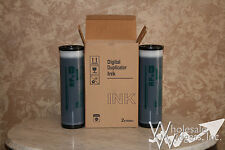 2 Black Inks Compatible With Riso S-4202 For Risograph Fr Rp Rp3100 Rp3500 S4202