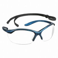 Lot Of 3 Pair Honeywell Uvex Safety Glasses Clear Blue Frame 11150900