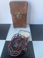 Vintage Triplett Model 310 Volt Meter As Found Untested C1 With Leather Pouch