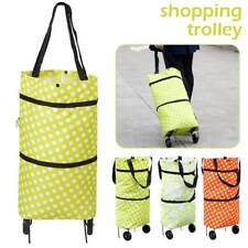 Foldable Shopping Cart Trolley Portable Folding Grocery Bagtote Market Cv