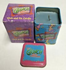 Dr. Seuss How The Grinch Stole Christmas 2000 Wick Tin Candle Wbox Rare New