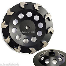 7 Arrow Segment Cup Wheel 3040 Grit Diamond For Concrete Epoxy Grinding 58-11