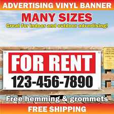 For Rent Advertising Banner Vinyl Mesh Sign For Lease Rental Space Custom Phone