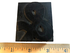 Early Wood Type Ampersand 2 C1890s Bk 804