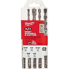 Milwaukee 5-pc Set Sds Rotary Hammer Bits- 316in To 12in Dia.