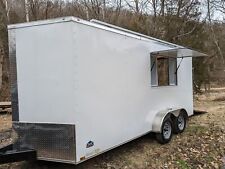 16 Enclosed Solar Powered Offgrid Self-sufficient Trailer - Mobile Storefront