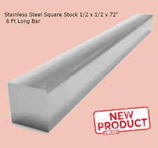 Stainless Steel Square Stock 12 X 12 X 72 Inch Solid Square 6 Feet Long Bar