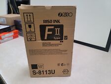 Riso Ink S-8113u Cartridge F Ii Type Fez220rz590 2pk Black Rsgs8113u