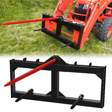 49inch Tractor Hay Bale Spear Skid Steer Loader 3000lbs Quick Attach For Bobcat