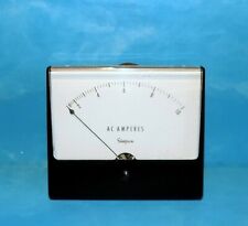 Simpson Ac Amperes Panel Meter 0-10 Amps 4 X 4 34 Large Free Shipping